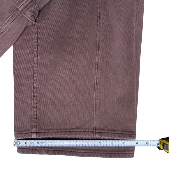 PacSun Ultra High Rise Flare Carpenter Jeans Brown Faded, Y2K Size 23 - Picture 9 of 12